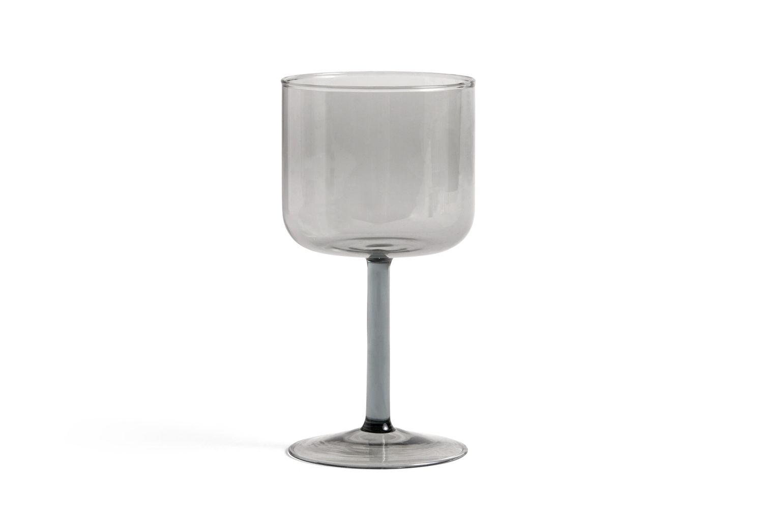 Tint vinglas, sæt af 2 - Grey